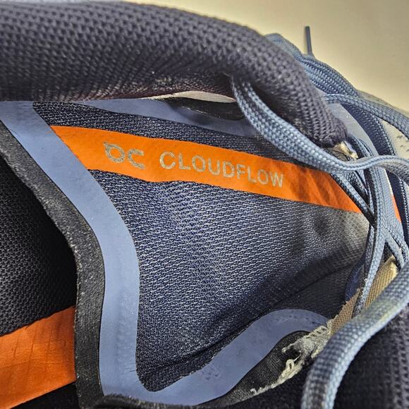 On Running Cloudflow 3.0 Running Shoes Lake Blue Flare Orange Men's Size - Picture 12 of 13